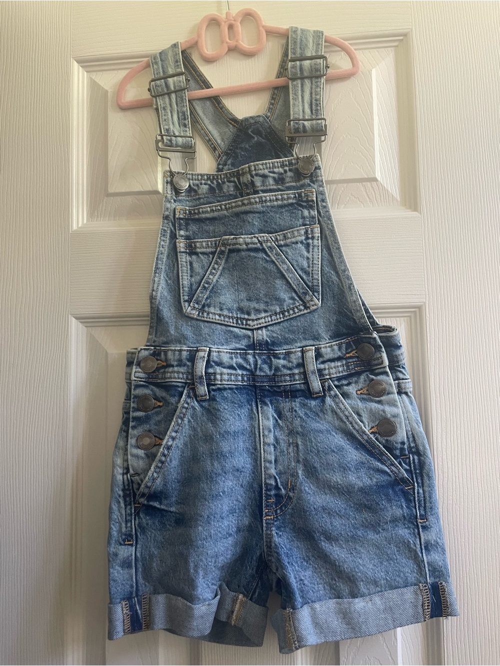 Light Blue Denim Shortalls Kids Overalls - Classic Playwear